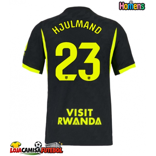 Camisa de Futebol Atletico Madrid Morten Hjulmand #23 Equipamento Secundário 2026-27 Manga Curta